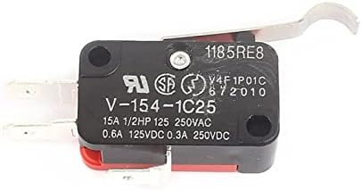Werevu 10 pcs roller alavanca braço spdt no/nc Mini limite momentâneo interruptores v-154-1c25