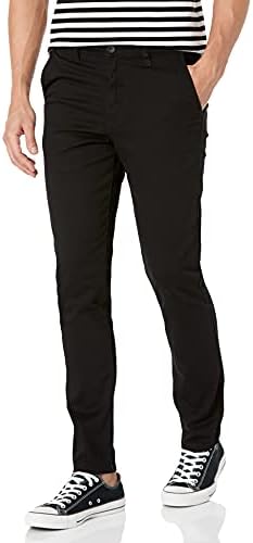 WT02 Men Long Basic Basic Stretch Skinny Chino