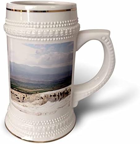 3drose a borda do castelo de algodão Pamukkale - 22oz de caneca