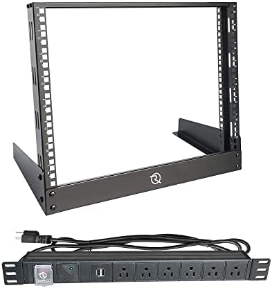 Riveco 8U Desktop Rack for Network & Audio+Riveco PDU 6 pontos de venda com 2 portas USB