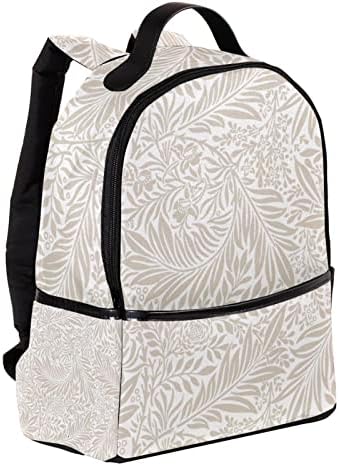 Mochila de viagem VBFOFBV, mochila de laptop para homens, mochila de moda, folhas de flores marrons claras vintage marrom