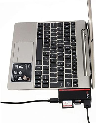 Navitech 2 em 1 laptop/tablet USB 3.0/2.0 Adaptador de cubo/entrada Micro USB com SD/micro SD Reader compatível com