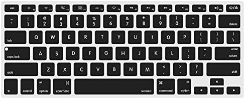 Mosis Silicone Teclado compatível com MacBook Air 13 polegadas A1466 A1369 2010-2017 e compatível com MacBook Pro 13/15