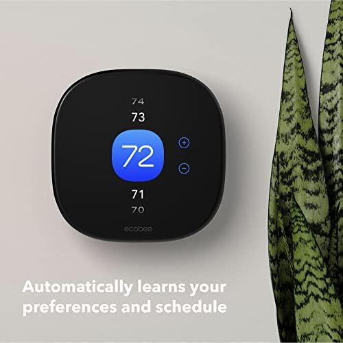 New Ecobee Smart Termostato Aprimorado - Termostato Wi -Fi Programável - funciona com Siri, Alexa, Google Assistant