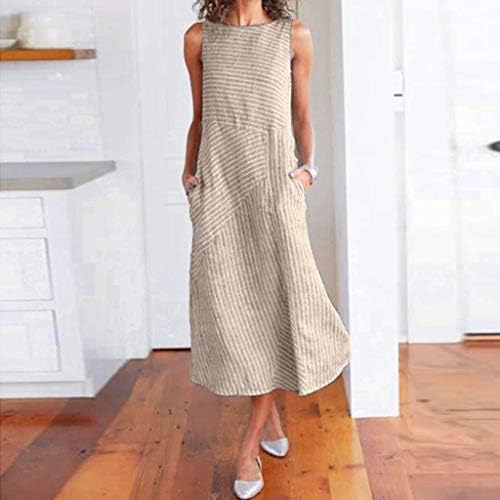 Vestido para mulheres, jflyou estilo simples casual listrado vestido mangas tripula