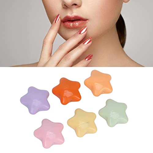 Mini Candy Matte Lipstick Conjunto, 6pcs Lipstick Mini hidratante fosco de longa duração Star Star Star portátil 1g, mini