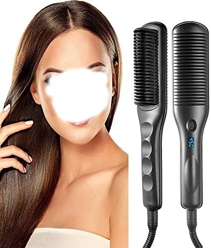 Escovas de cabelo elétrico CuJux pente reto anti-escald hair pente pente quente pente de cabelo alisador de cabelo arbusta