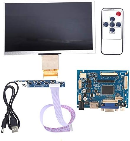 Hilitand 7 TFT LCD Display HDMI VGA Monitor Screen Kit 1024x600 Compatível com Raspberry Pi 3/2