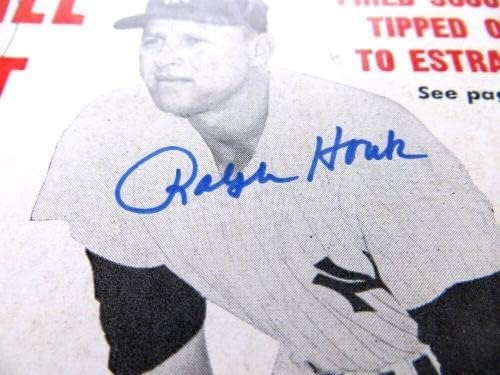 Ralph Houk assinou a revista autografada Baseball Digest 1961 Yankees JSA AG71935 - Revistas MLB autografadas