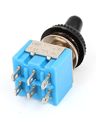 AC 125V Controle elétrico 6A DPDT 6 Terminais 3p Acessórios para interruptor de alteração de travamento automático