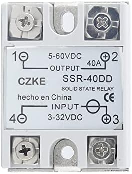 Relé de estado sólido SUTK SSR 10DD 25DD 40DD DC CONTROL DC CHELL BRANCO SONAFAS