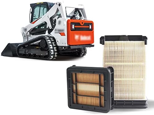 MIKODA 7286322 Inner and Outer Air Filter Kit Compatible with Bobcat Loaders T450 T550 T590 T595 T630 T650 T870 S450 S510 S530 S550