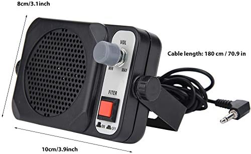 Mobile Ham Radio Transceptor, Mini Walkie Talkie Car Mobile Radio Speaker Externo para Motorola de duas maneiras Rádio