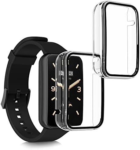 Kwmobile Covertible com Xiaomi Mi Band 7 Pro -Tempered Glass com estrutura de plástico - transparente