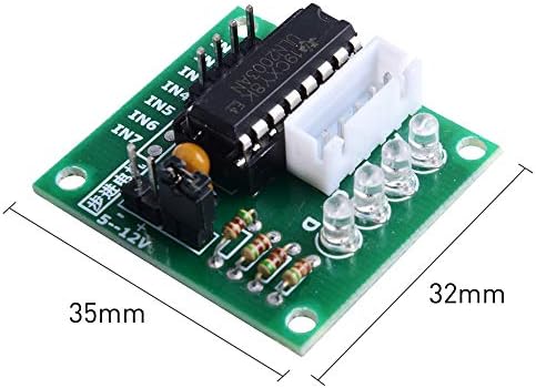 Geeekpi 5 pacote motor de passo engrenagem 28byj-48 5V Motor de passo + Uln2003 Motor Driver Board + Dupont Wire Jumper