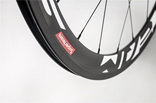 Rodas de bicicleta de estrada de fibra de carbono superténsas 700c Weelset 50mm fosco 23 largura