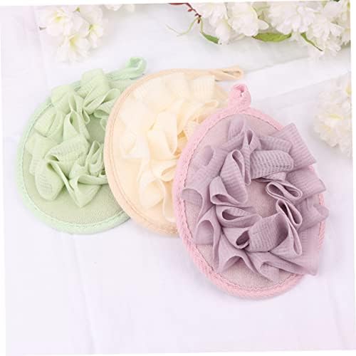 Beavorty 6pcs Limpeza de malha elástica amarela para hotel de cinta leve Banhando cada lavadora de bolhas Bath Bath Pelle