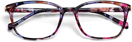 Óculos de leitura de cicimax para mulheres bloqueio de luz azul, leitores leves de computadores de óculos de olho quadrado