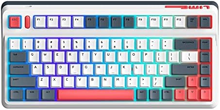 teclado de jogos IQUNIX L80, teclado mecânico sem fio 2.4g com interruptor marrom Cherry MX, compacto 83 teclas RGB LED