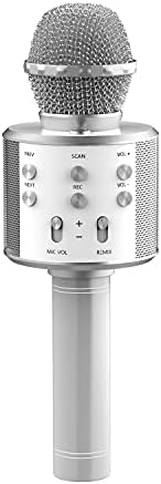 Microfone de karaokê Bluetooth sem fio, Máquina de karaokê de microfone para crianças recarregáveis, Profissional Handheld Karaoke