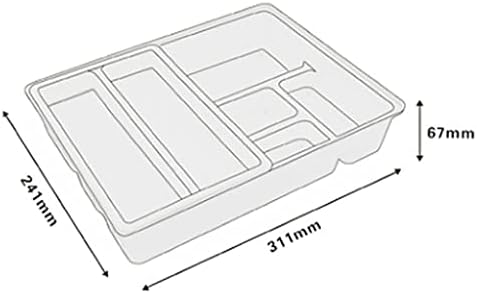 Slatiom de 2 peças gaveta de cozinha bandeja de bandeja de talheres de talheres de talheres de talheres de armazenamento