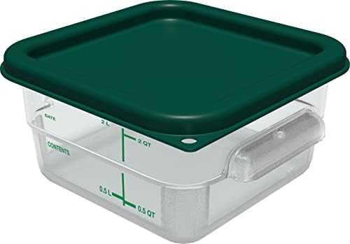 Carlisle Foodservice Products quadrúmulos de armazenamento de alimentos plásticos 2 - 4 quart floresta verde