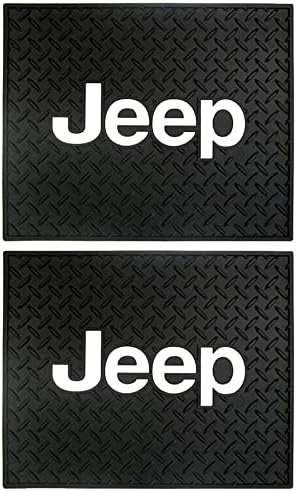 Jeep Logo Caminhão SUV SUV Front e traseiro do banco de borracha tapetes - 4pc
