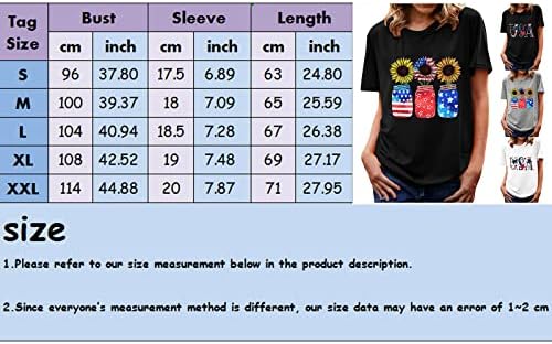 Camiseta de manga comprida Mulheres SET Women Summer Independence Day Impred Tee camisetas Mangas curtas Moda feminina Tee