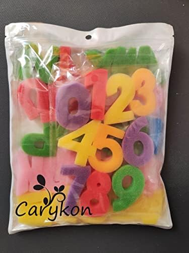 Carykon Artist Studio Alphabet & Numbers esponja Modelo, 36 PCs