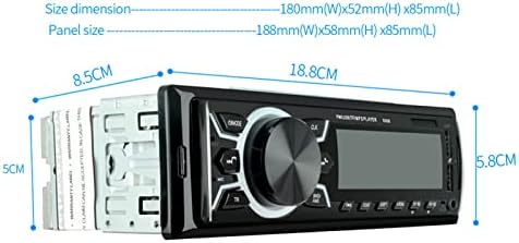 XIXIAN CAR SELEO, 7 LED LED BELE RÁDIO BT AUTORADIO DULO USB CARGULO FASTO USB AUDIO AUDIO MP3 ID3 WMA AUX-In TF A2DP HandsFree ISO