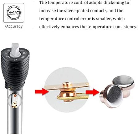 Aquecedor de aquário Submerso Aquecedor de termostato automático, aquecedor de água do tanque de peixe e temperatura ajustável com