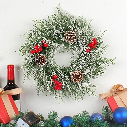 Fdjfdj Red Fruit Wall Decoração da parede Pine Rattan Circle Home Holiday Decoration Door