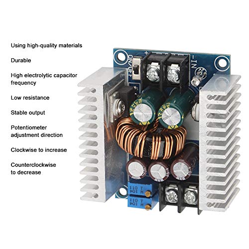 Pastic e metal DC1.2-35V Tensão de saída Regulador de tensão ajustável, módulo de energia de carro de 150kHz, corrente