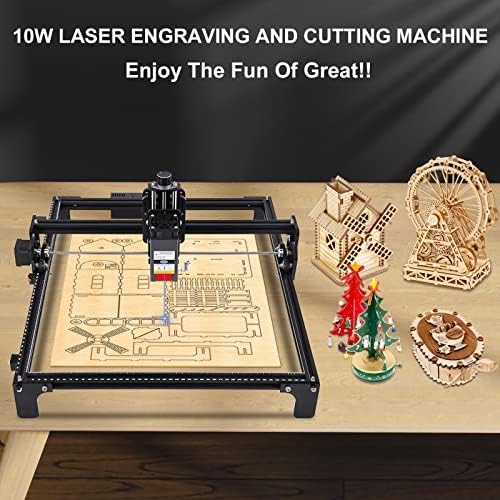 40W Máquina de gravador e cortador de laser, máquina de gravura a laser 4240 para madeira e metal, kit de roteador CNC óptico de
