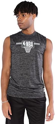 Camiseta de tanque de mangas mole de mangas macias da NBA masculina