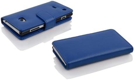 Caso Cadorabo Book Compatível com Nokia Lumia 720 em azul marinho - com função de suporte e slot de cartão feito