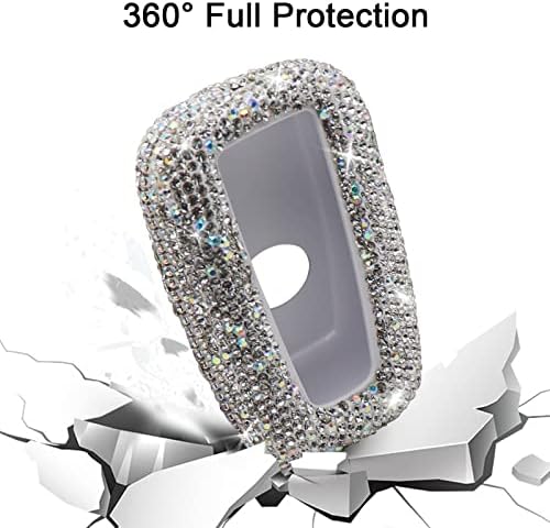 Para a Toyota Key FOB Capa com Diamond, Bling Key Case Protection para 2018-2021 Camry Rav4 Highlander Avalon C-HR Prius Corolla