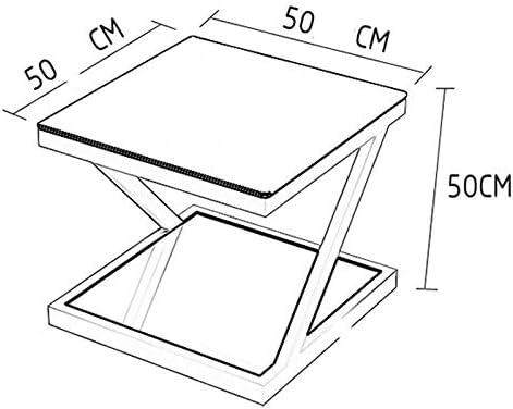 Eyhlkm e mesa lateral moderna stalinita pequena mesa de chá de criatividade quadrada mesa de chá da sala de estar pequena