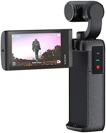 Moza Moin Pocket Handheld Gimbal Estabilizador com câmera 4K/60 FPS de 2,45 polegadas HD Touch Touch 4K/60 FPS, CMOS de 1/2,3 ”, foto