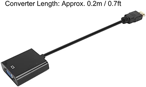 HDMI para VGA, interface multimídia portátil HD para adaptador VGA para Chromebook para Raspberry Pifor XboxdesktopsLaptopSpcsMonitors/ProjectorShdtv,