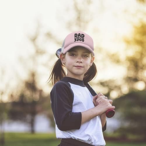 Caps de beisebol pai, eu te amo 3000 chapéus de papai para garotas de espuma ajustável vintage para presentes