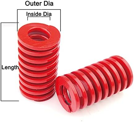 As molas de compressão são adequadas para a maioria dos reparos I 1PCS molde compressão mola de mola vermelha de carga média estampagem