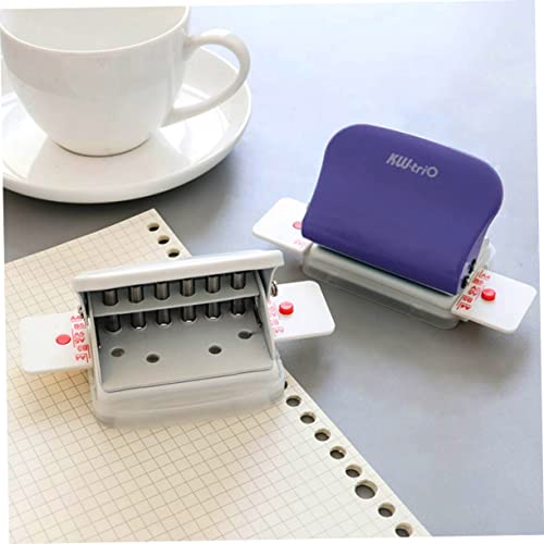 Magiclulu 1pc 26 Metal Hole Punch Notebook Puncher Buraco Punch Punch Papel decorativo Punch Punch Mushroom Hole Puncher Livro