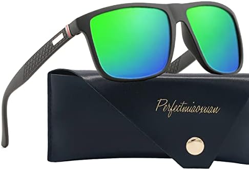 Óculos de sol Polarizados PerfectMiaoxuan para homens/mulheres; estrutura de luz; Lentes piloto HD; Golfe/direção/pesca/viagem