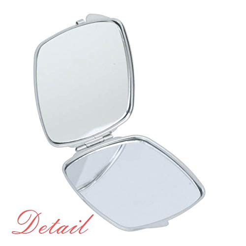 America New York Classic Country City Mirror Portátil Compact Pocket Makeup Double lides Glass