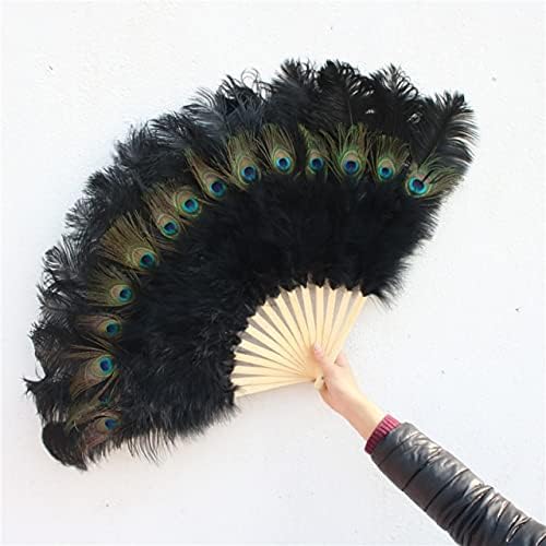 Pumcraft Feather for Craft 15 Ossos de grande tamanho de avestruz fã de fã de carnaval de dança show decorativo artesanato penas de