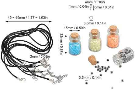 Mini frascos de garrafa de vidro, pequenas garrafas à deriva, presente redondo durável com rolhas de cortiça para festas