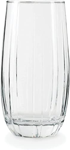 CircleWare simplesmente todos os dias do Montalcino Highball Tumbler bebendo copos, conjunto de 6, copos de bebidas de