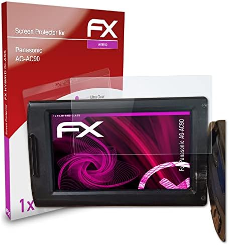 Atfolix Plastic Glass Protective Film Compatível com Panasonic AG-AC90 Glass Protector, protetor de tela de vidro de vidro Hybrid-Glass