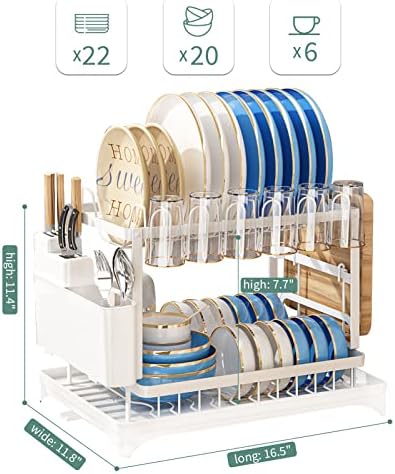 DAOOAP RACTA DE SECAÇÃO DE PRODIÇÕES, CARTA DE PRIMEIRA DE 2 TIER, FERRIDORES DE MAIXA PARA CURTO DE COZINHA, DRORADOR DE PRIMEIRA,